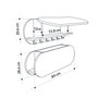 Hanah Home Kroma Hanger Blanco